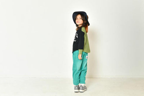 【130/140/150】カラーデニムカーゴジョガーパンツ1524603j